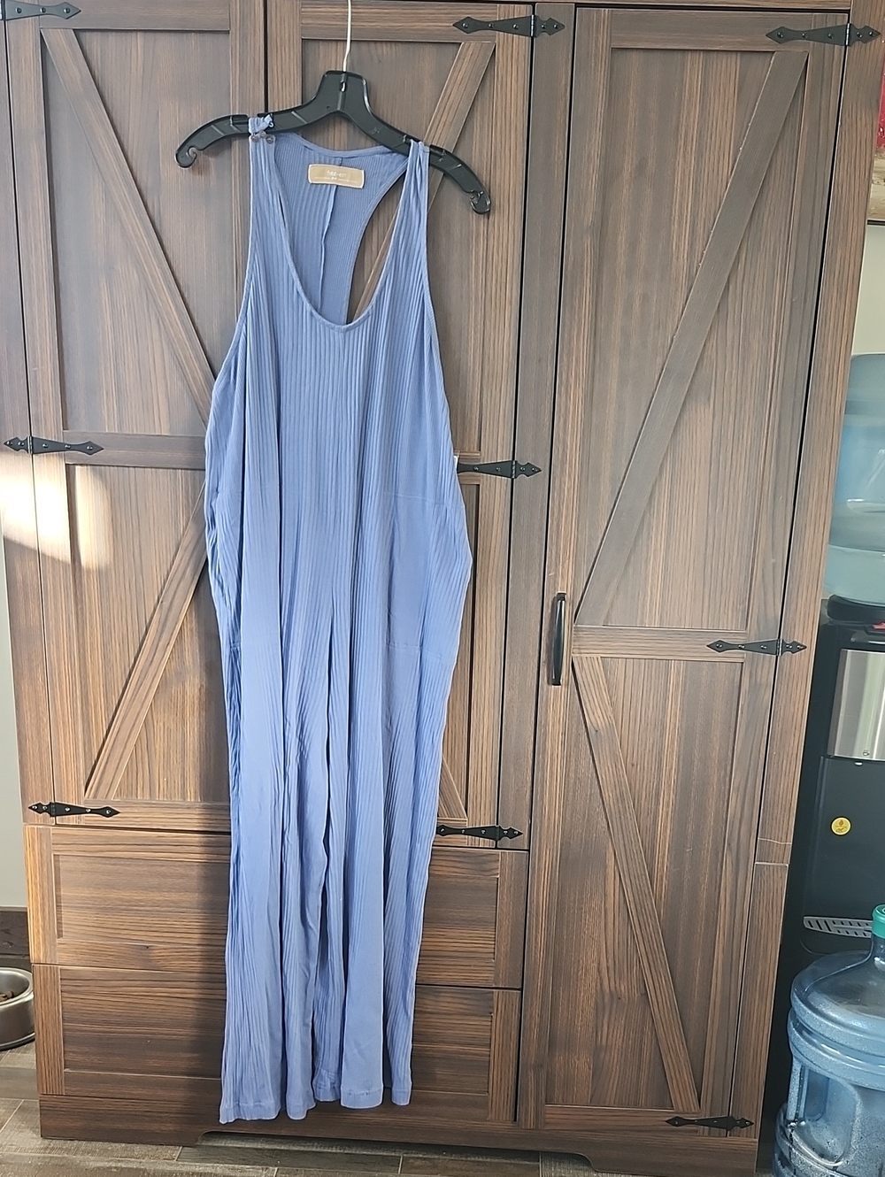 Free People Lavender-Blue Pleated Maxi Dress